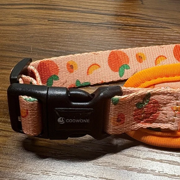 Orange Peaches Fruit Pattern Dog Harness - Picture 2 of 3